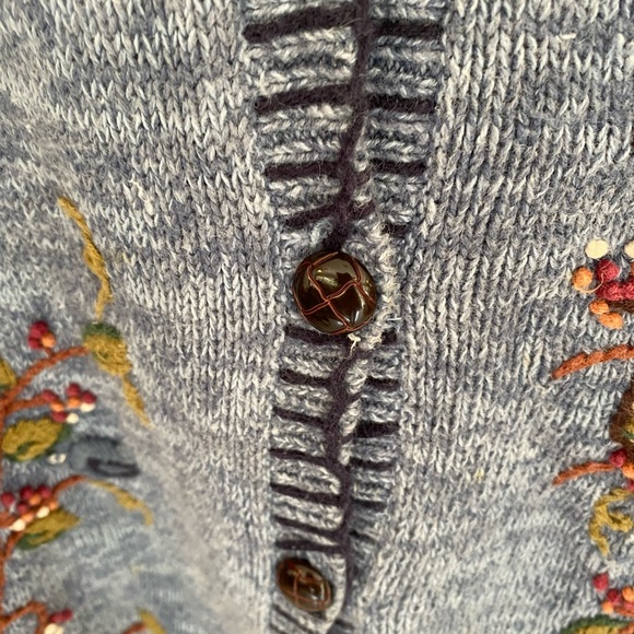 Vintage Capacity Bird Birdhouse Sweater Vest XL - Picture 4 of 8